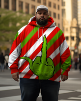 Der Weihnachts-Grinch - Kapuzenpullover für Herren in Übergröße